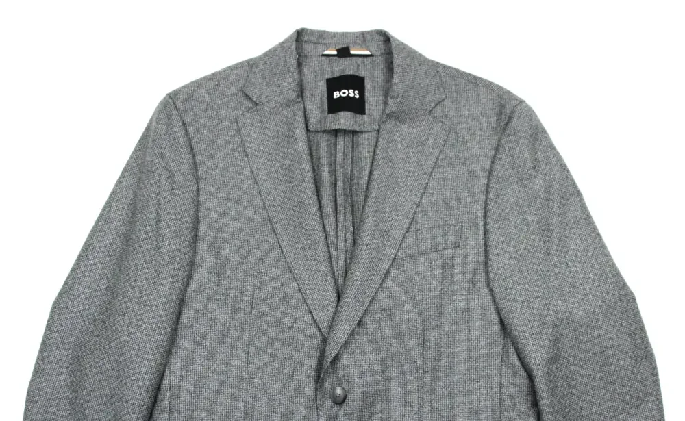 Hugo Boss C-Huge-251 Sport Coat 38 R Mens Grey Slim Fit Wool Two Button Blazer